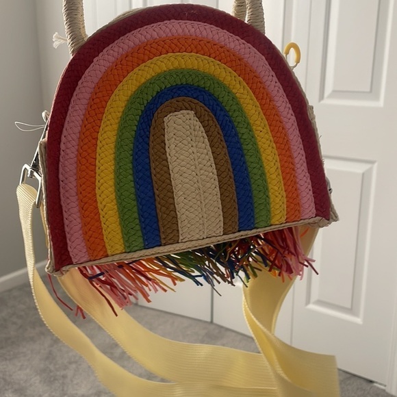 Rainbow Cross body bag mini zip fringe purse new with tag Target Pride Size Mini - Picture 8 of 13